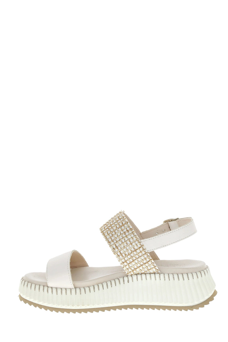 Neo Albaeva Platform Sandal in Beige/Ivory CO-Albaeva