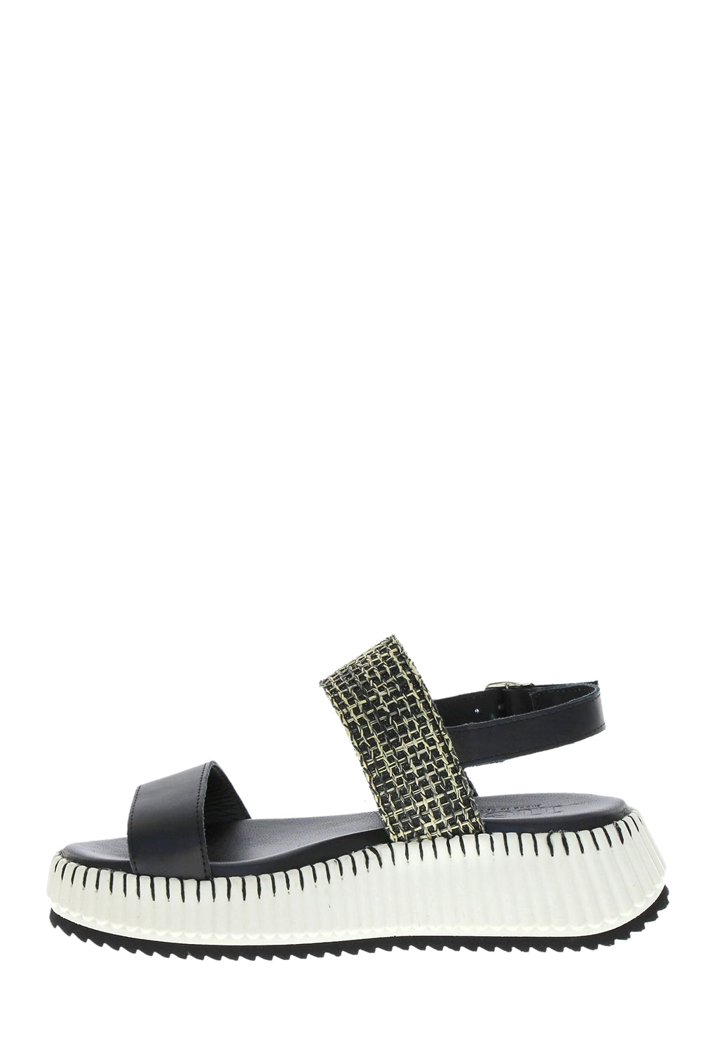 Neo Albaeva Platform Sandal in Negro/Negro CO-Albaeva