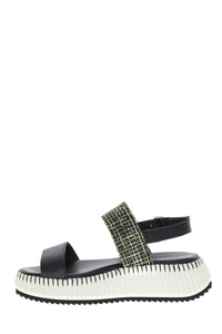 Neo Albaeva Platform Sandal in Negro/Negro CO-Albaeva