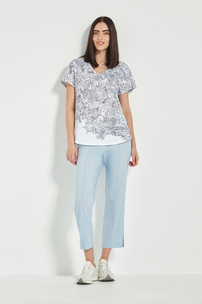 Verge Acrobat 7|8 Pant in Chambray V5681LW