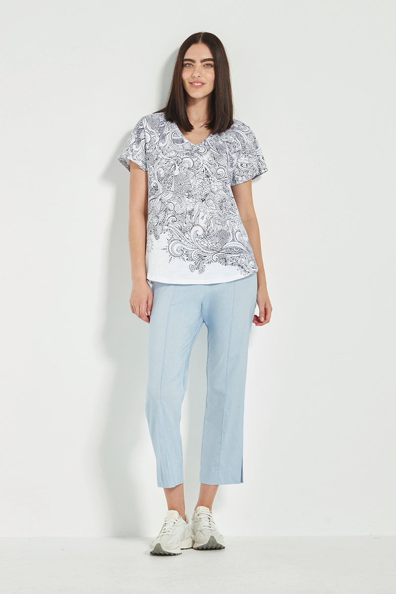 Verge Acrobat 7|8 Pant in Chambray V5681LW