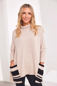 Peruzzi Stripe Pocket Fleece W25204