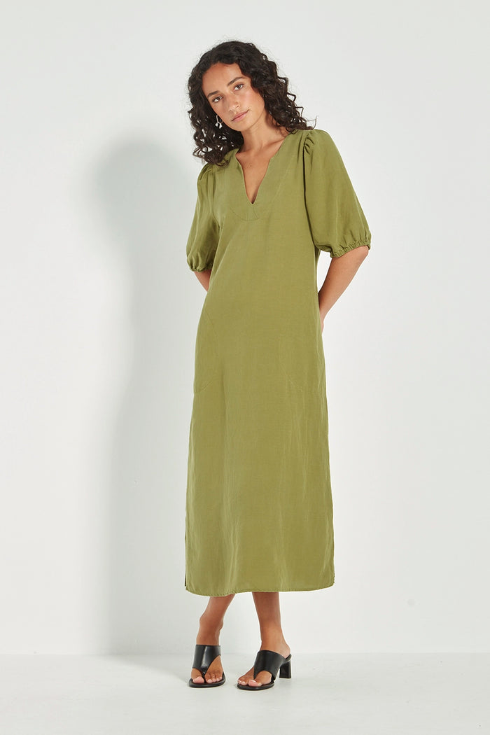 Verge Connie Dress in Green 9854BR