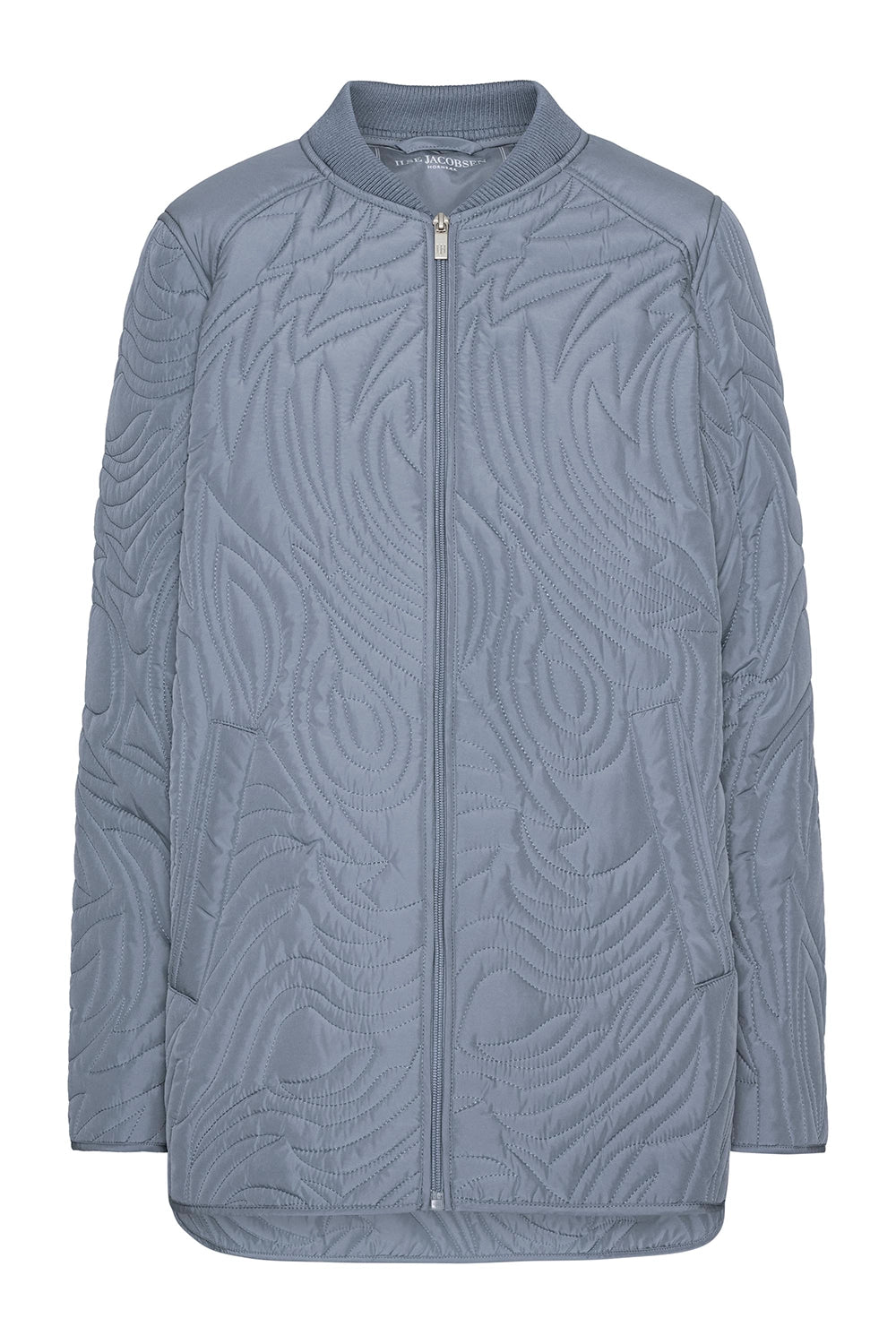 Ilse Jacobsen Quilt Jacket in Grey Blue DUNE02