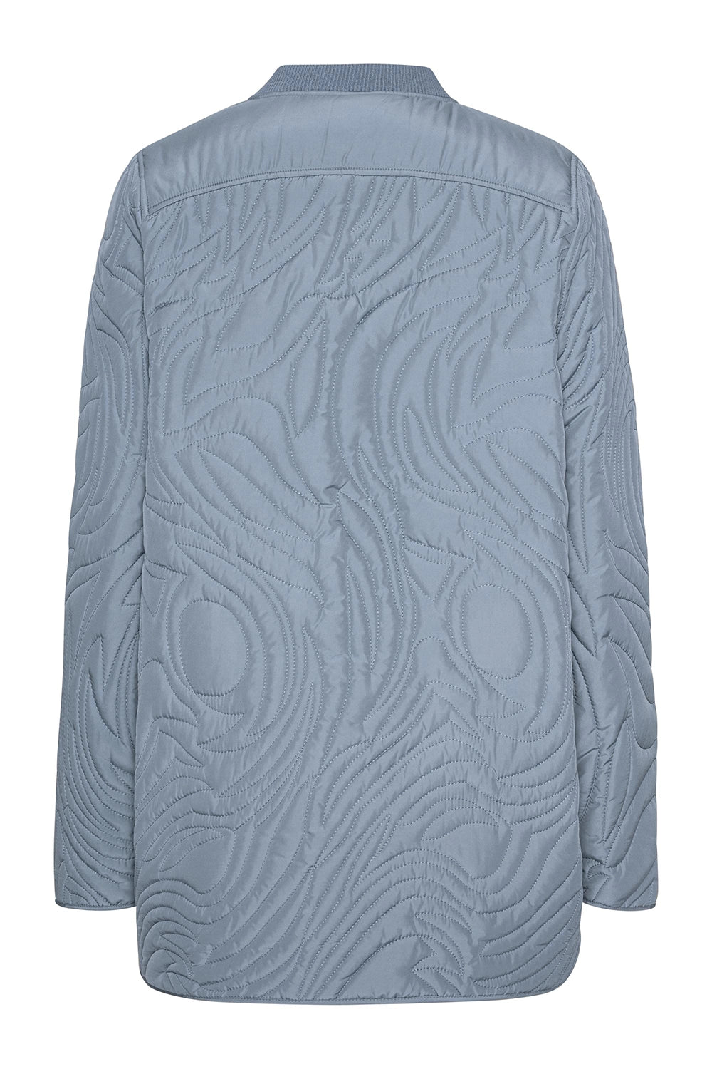 Ilse Jacobsen Quilt Jacket in Grey Blue DUNE02
