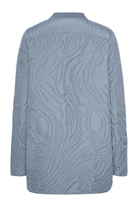 Ilse Jacobsen Quilt Jacket in Grey Blue DUNE02