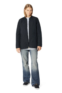 Ilse Jacobsen Quilt Jacket in Dark Indigo DUNE02