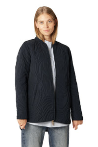 Ilse Jacobsen Quilt Jacket in Dark Indigo DUNE02