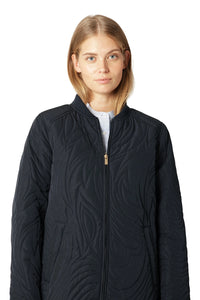 Ilse Jacobsen Quilt Jacket in Dark Indigo DUNE02