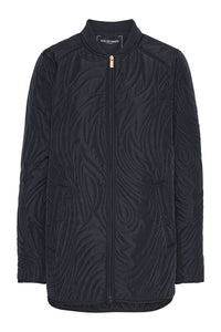 Ilse Jacobsen Quilt Jacket in Dark Indigo DUNE02