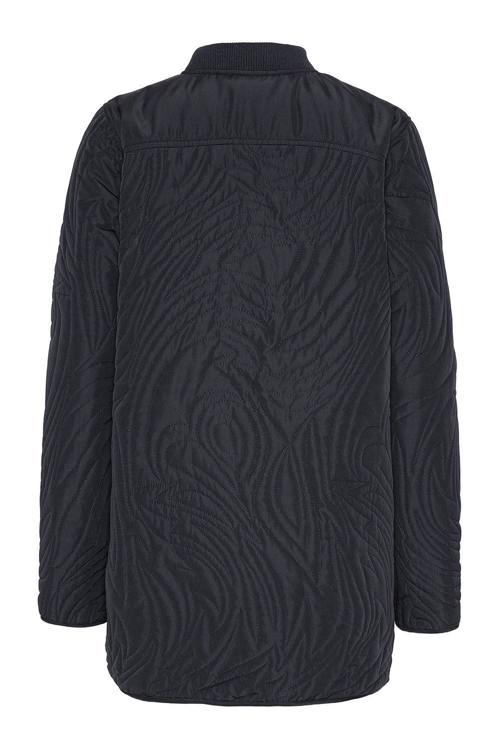 Ilse Jacobsen Quilt Jacket in Dark Indigo DUNE02