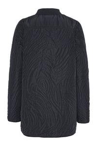 Ilse Jacobsen Quilt Jacket in Dark Indigo DUNE02