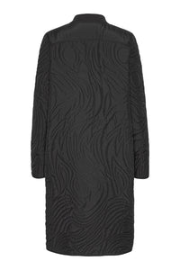 Ilse Jacobsen Quilt Coat in Black DUNE06