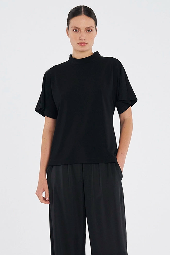 Mela Purdie Flute Shell in Black F007 8922