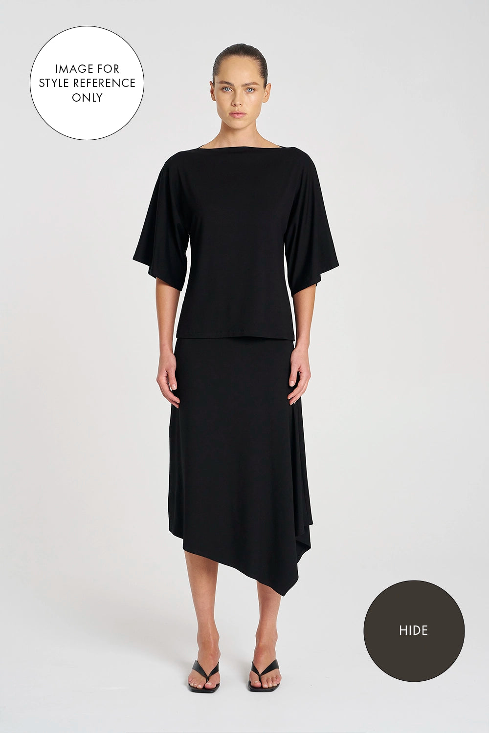 Mela Purdie Slant Skirt in Hide F01 543 - Pre-Order September Delivery