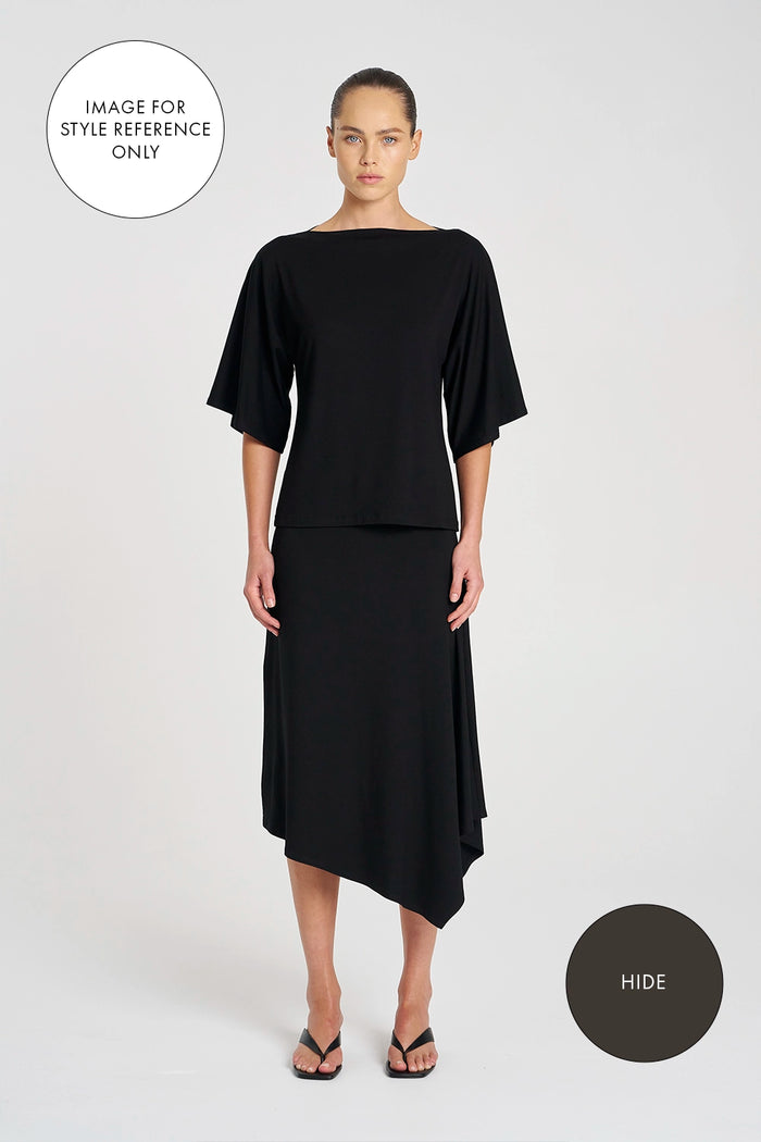 Mela Purdie Slant Skirt in Hide F01 543 - Pre-Order September Delivery