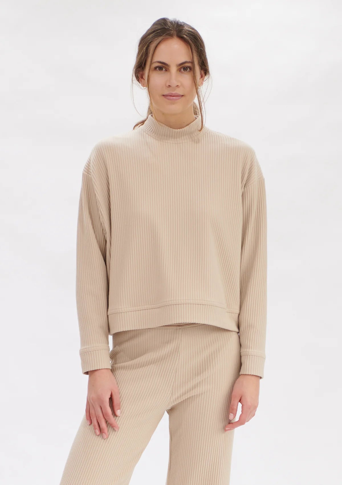 Mela Purdie Puffer Sweater in Meringue F104 8961