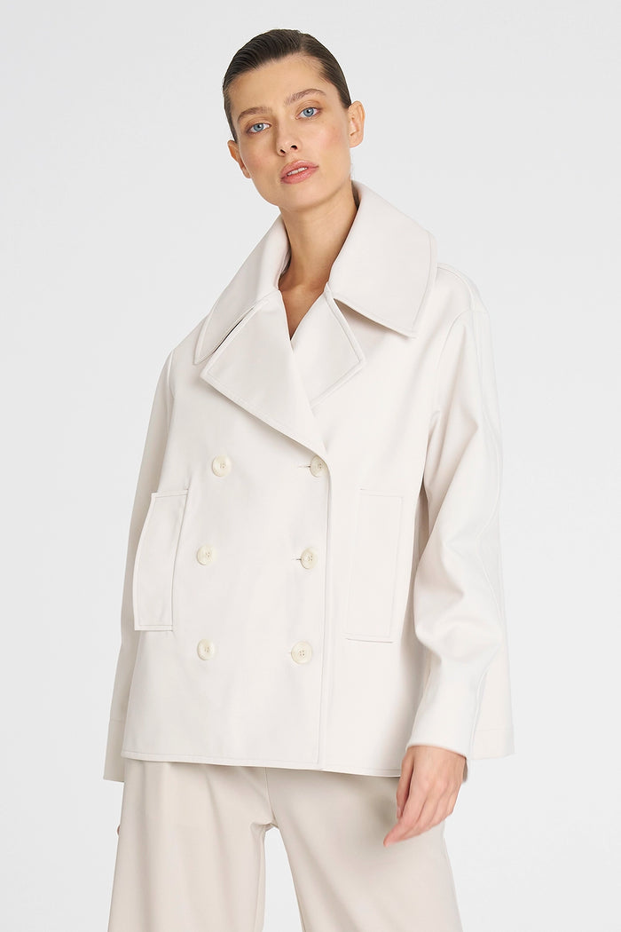 Mela Purdie Pea Jacket In Wax F103 4241 - Pre-Order March Delivery
