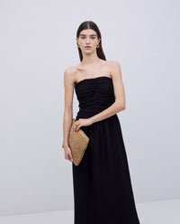 Yerse Strapless Rouched Dress 42888Ys