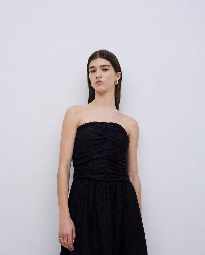 Yerse Strapless Rouched Dress 42888Ys