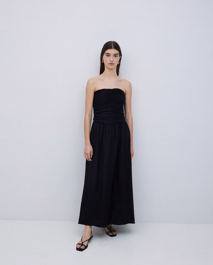 Yerse Strapless Rouched Dress 42888Ys