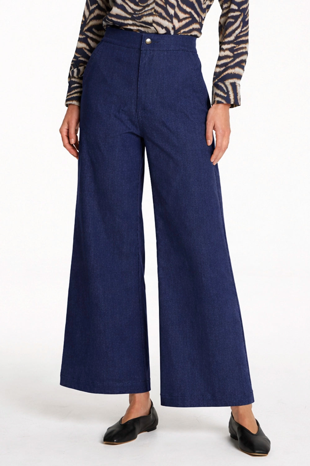 Mela Purdie Transit Pant In Indigo F416 1966 - Pre-Order April Delivery