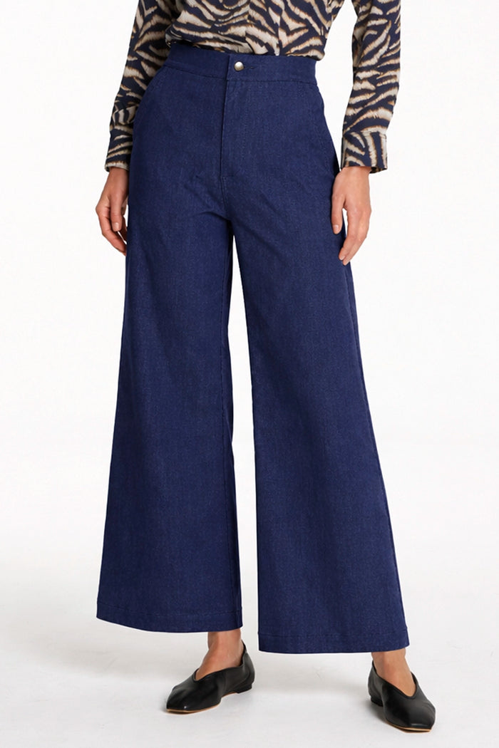 Mela Purdie Transit Pant In Indigo F416 1966 - Pre-Order April Delivery