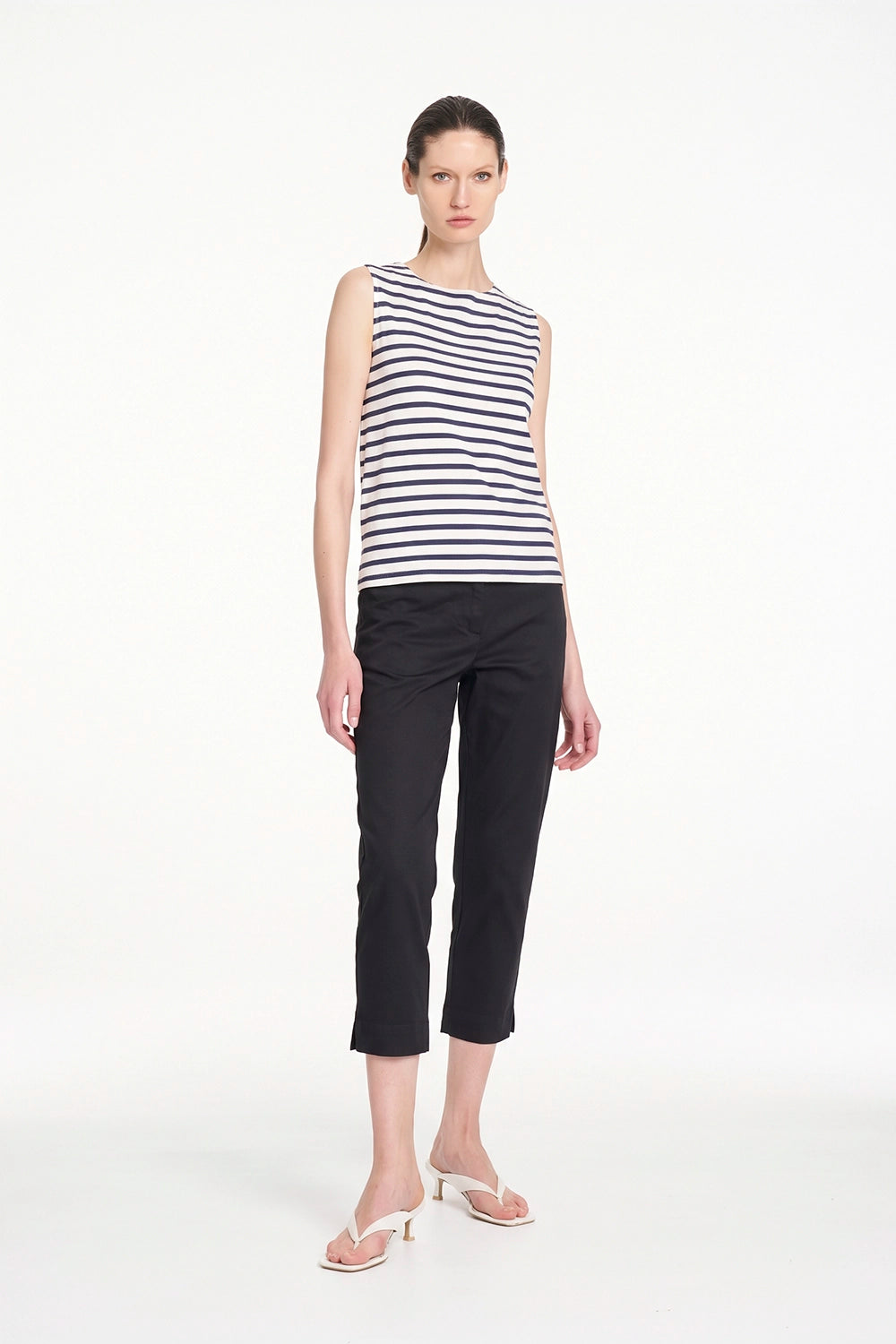 Mela Purdie Capri Pant in Black F419 10015 - Pre-Order November Delivery