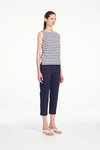 Mela Purdie Capri Pant in Navy F419 10015 - Pre-Order November Delivery
