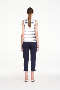 Mela Purdie Capri Pant in Navy F419 10015 - Pre-Order November Delivery
