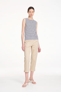 Mela Purdie Capri Pant in Straw F419 10015 - Pre-Order November Delivery