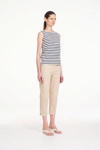 Mela Purdie Capri Pant in Straw F419 10015 - Pre-Order November Delivery