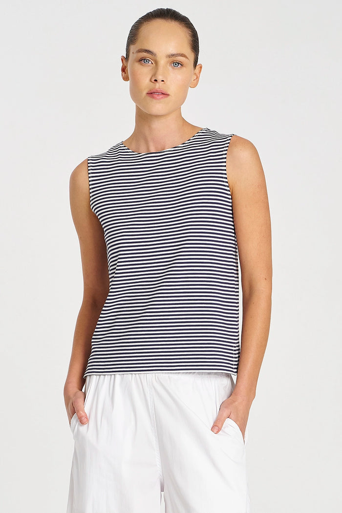 Mela Purdie Palazzo Shell in Marine/White F538 284