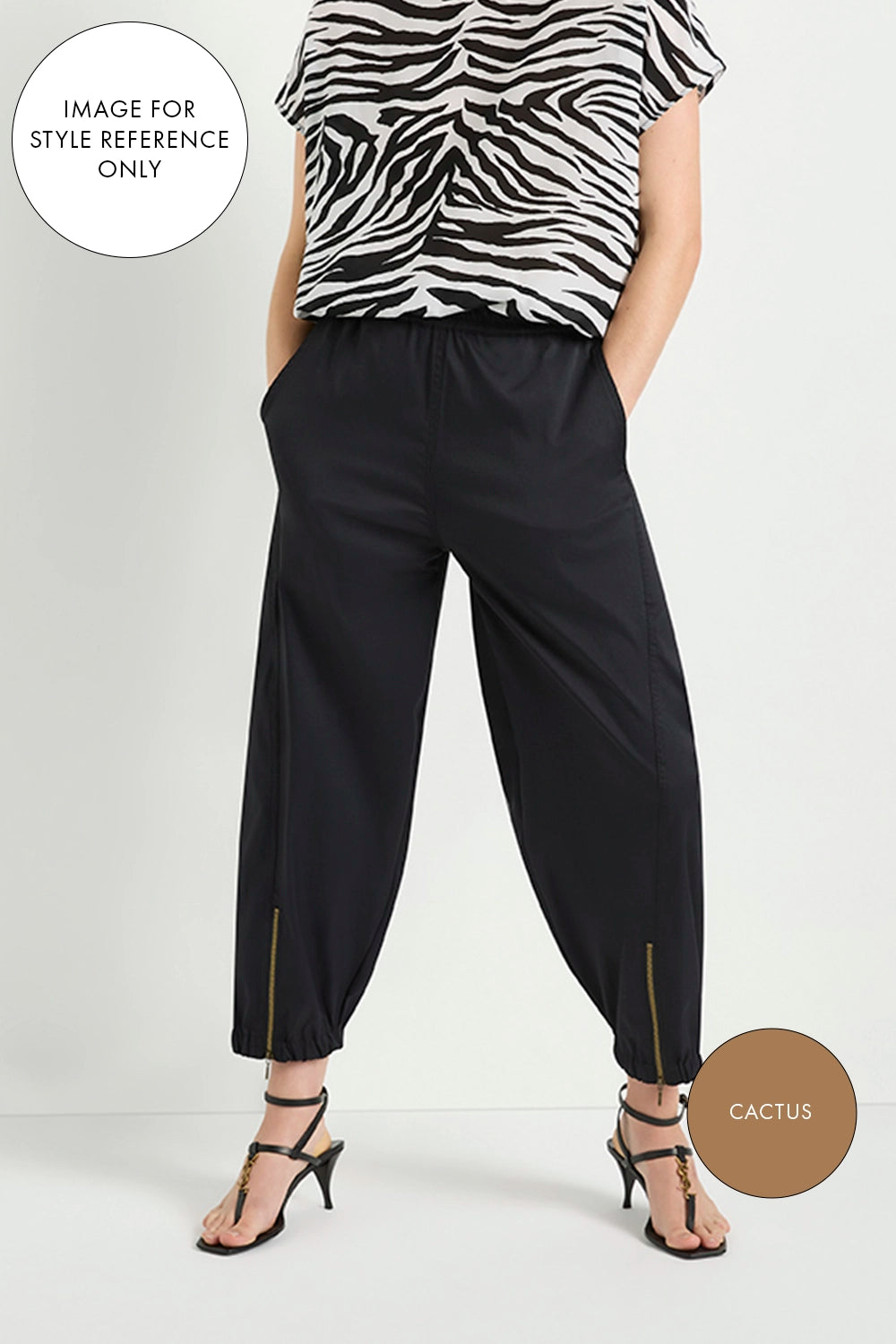 Mela Purdie Crop Club Pant in Cactus F613 1863