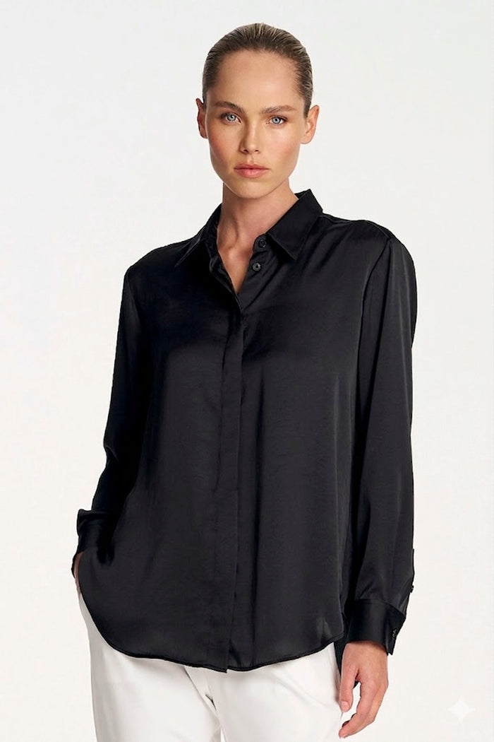 Mela Purdie Soft Shirt in Black F619 2822