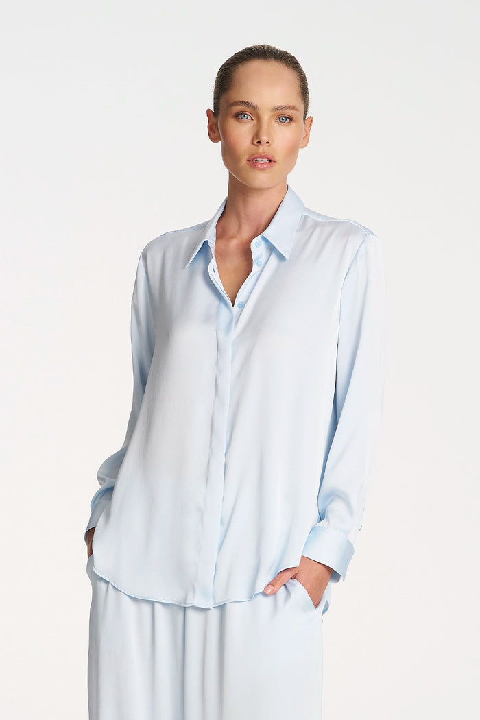 Mela Purdie Soft Shirt in Glacier F619 2822 - Pre-Order May Delivery