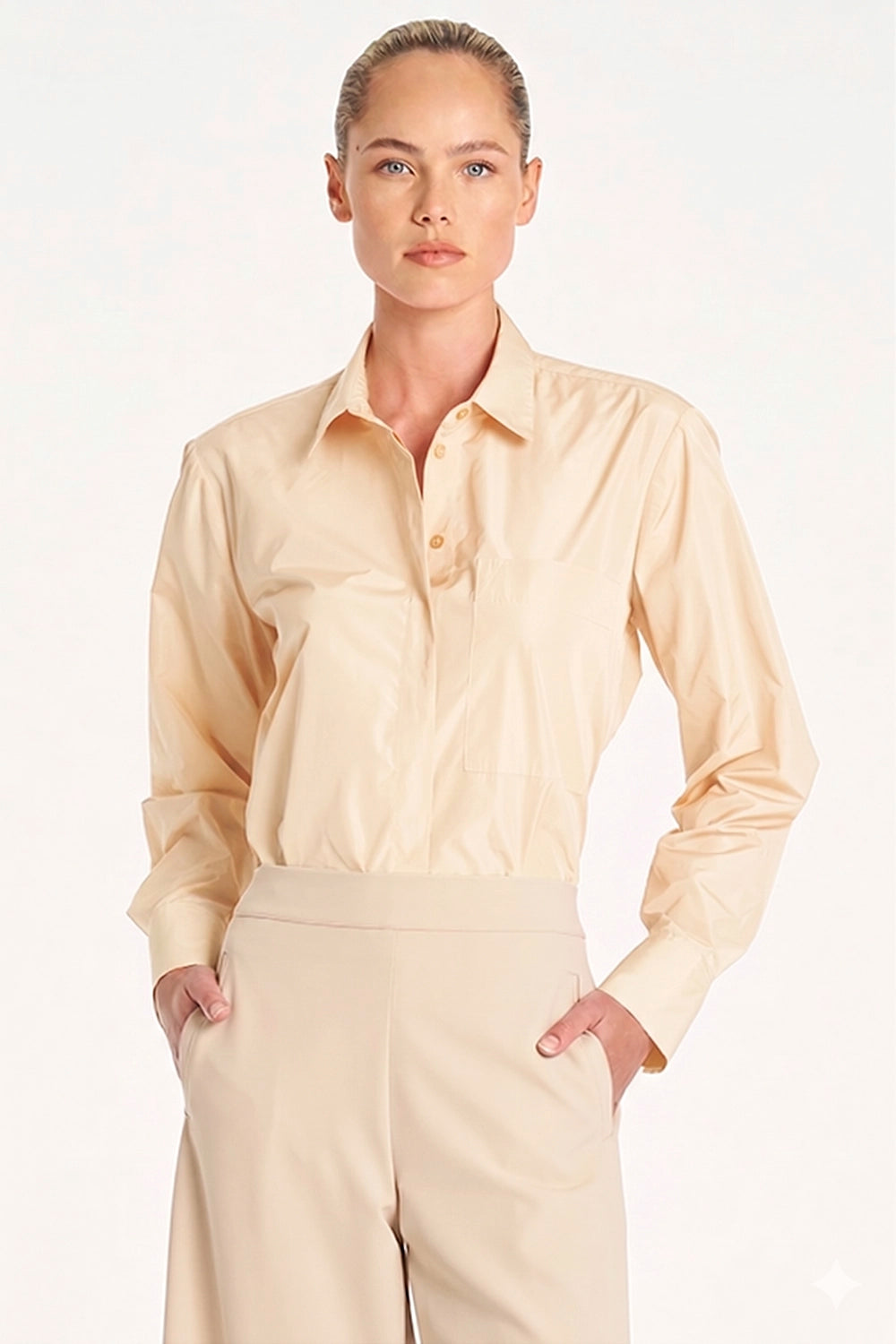 Mela Purdie Saville Shirt in Vanilla F621 8920 - Pre-Order July Delivery