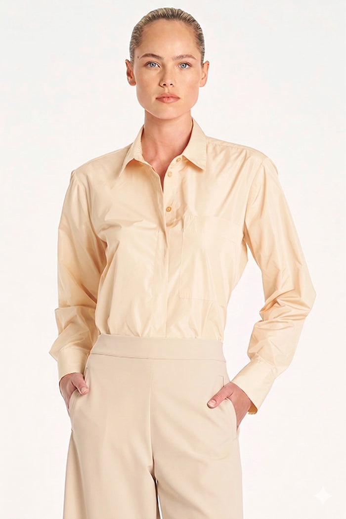 Mela Purdie Saville Shirt in Vanilla F621 8920 - Pre-Order July Delivery