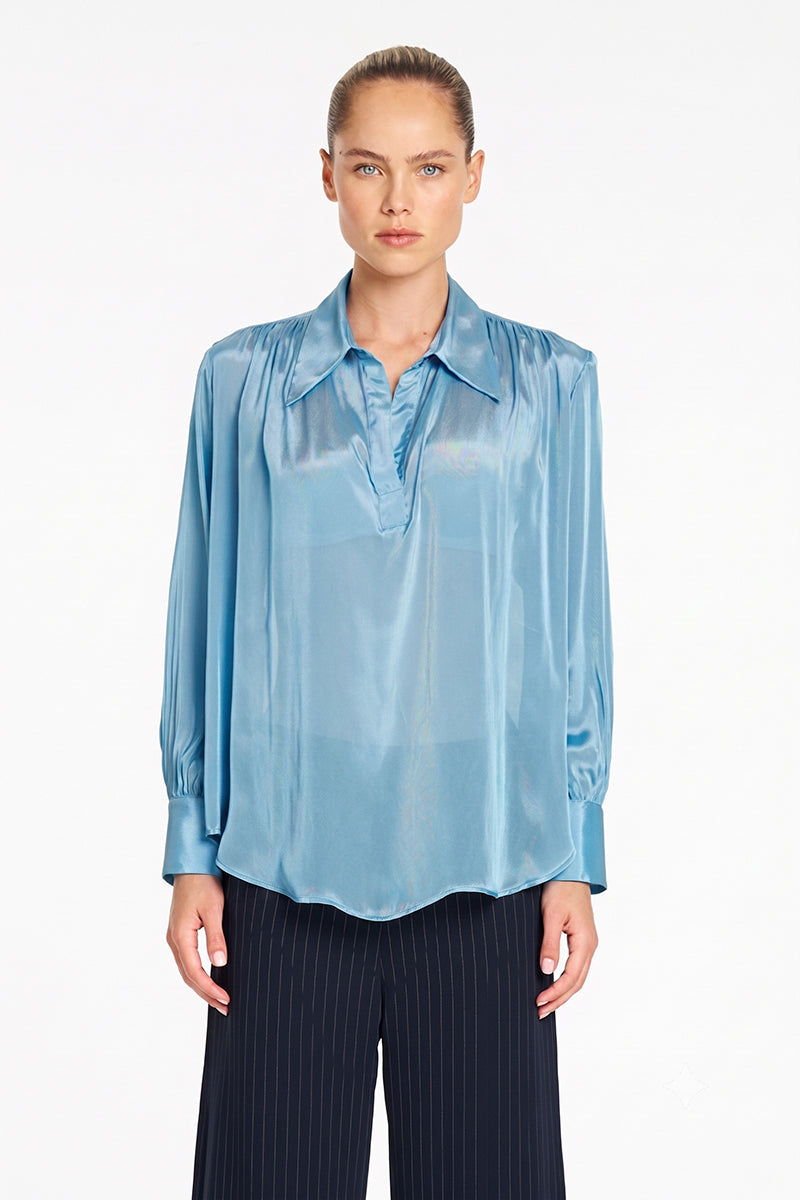 Mela Purdie Atrium Blouse in Crystal F623 8984 - Pre-Order August Delivery
