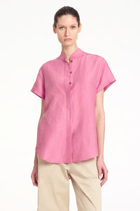 Mela Purdie Soft Stand Shirt in Peony F628 8629 - Pre-Order November Delivery