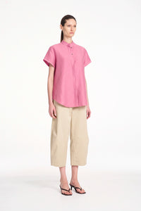 Mela Purdie Soft Stand Shirt in Peony F628 8629 - Pre-Order November Delivery