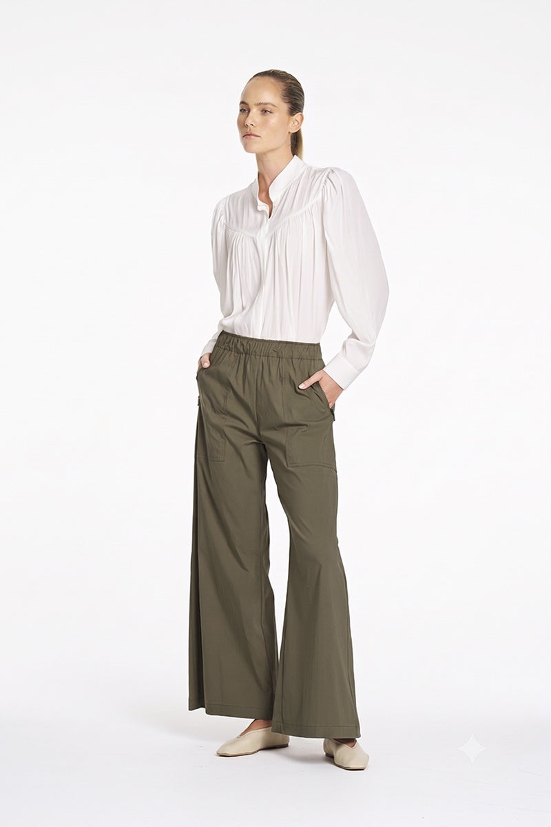 Mela Purdie Zip Suit Pant in Bayleaf F65 1763 - Pre-Order August Delivery