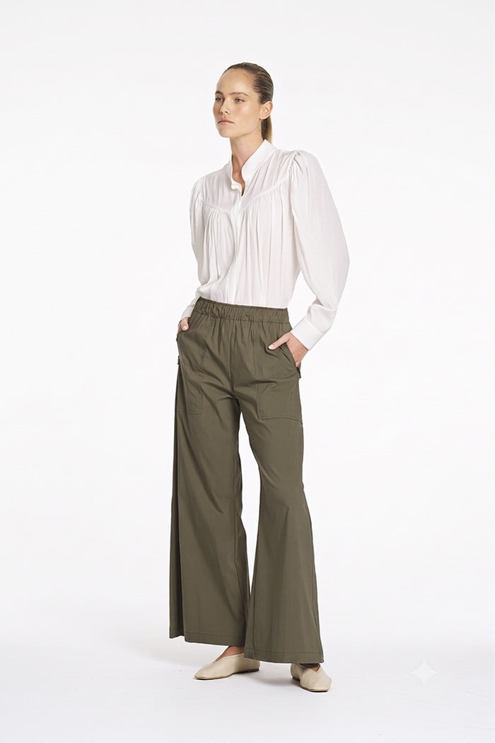 Mela Purdie Zip Suit Pant in Bayleaf F65 1763 - Pre-Order August Delivery