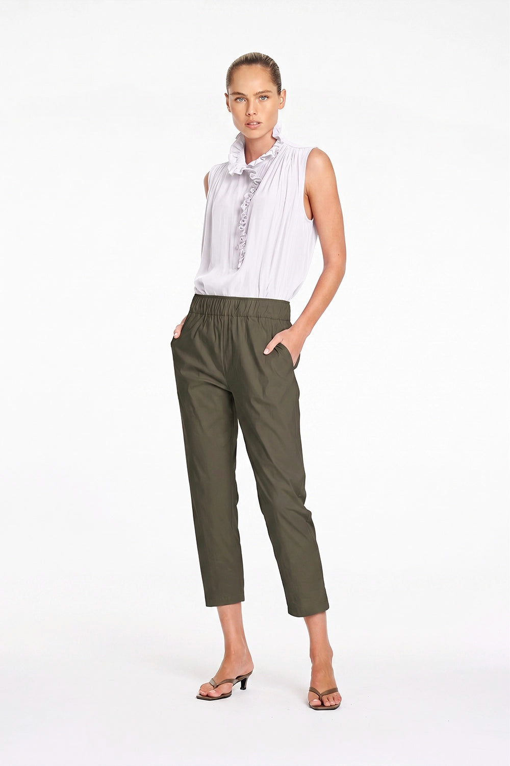 Mela Purdie Nomad Pant in Bark F65 1478 - Pre-Order September Delivery