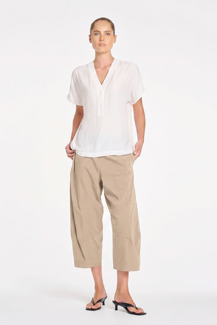 Mela Purdie Cropped Tuscan Pant in Hay F65 1514 - Pre-Order September Delivery