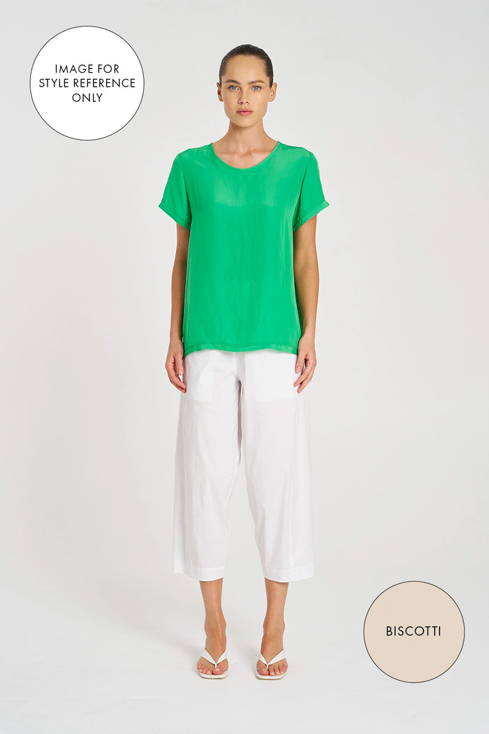 Mela Purdie Cross Pant in Biscotti F65 1834- Pre-Order September Delivery