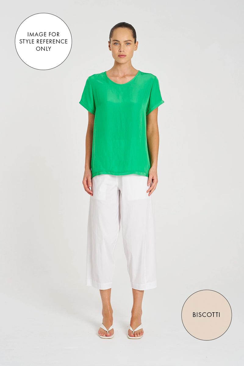 Mela Purdie Cross Pant in Biscotti F65 1834- Pre-Order September Delivery