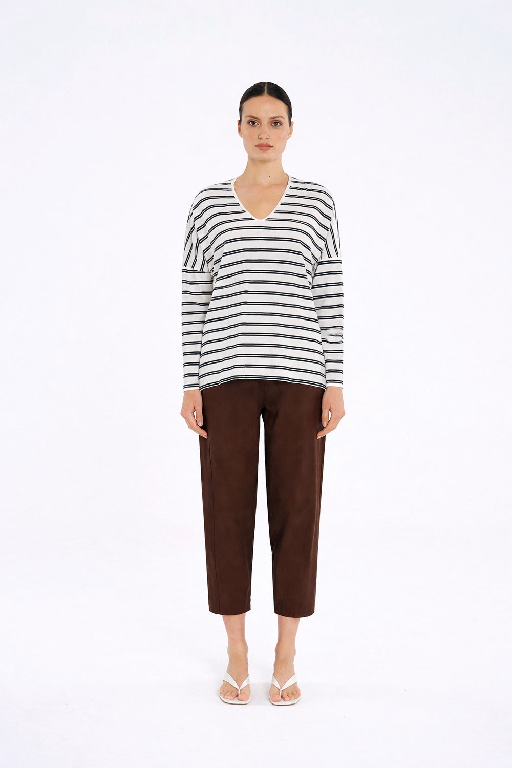 Mela Purdie Cross Pant in Fudge F65 1834 - Pre-Order February Delivery