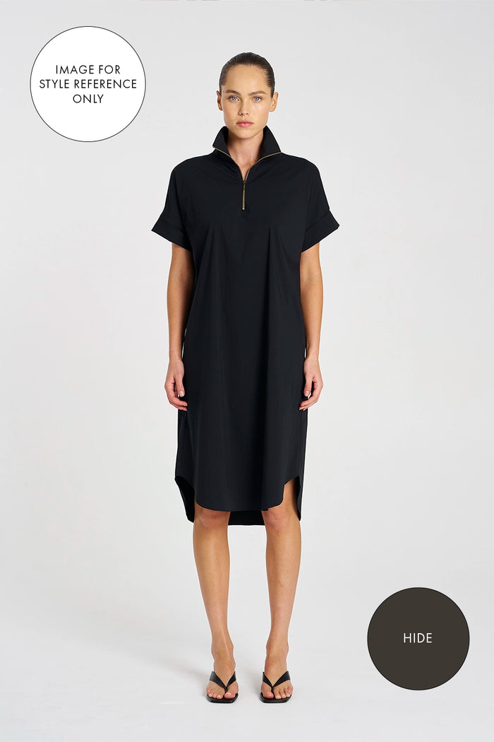 Mela Purdie Half Zip Dress in Hide F65 3022