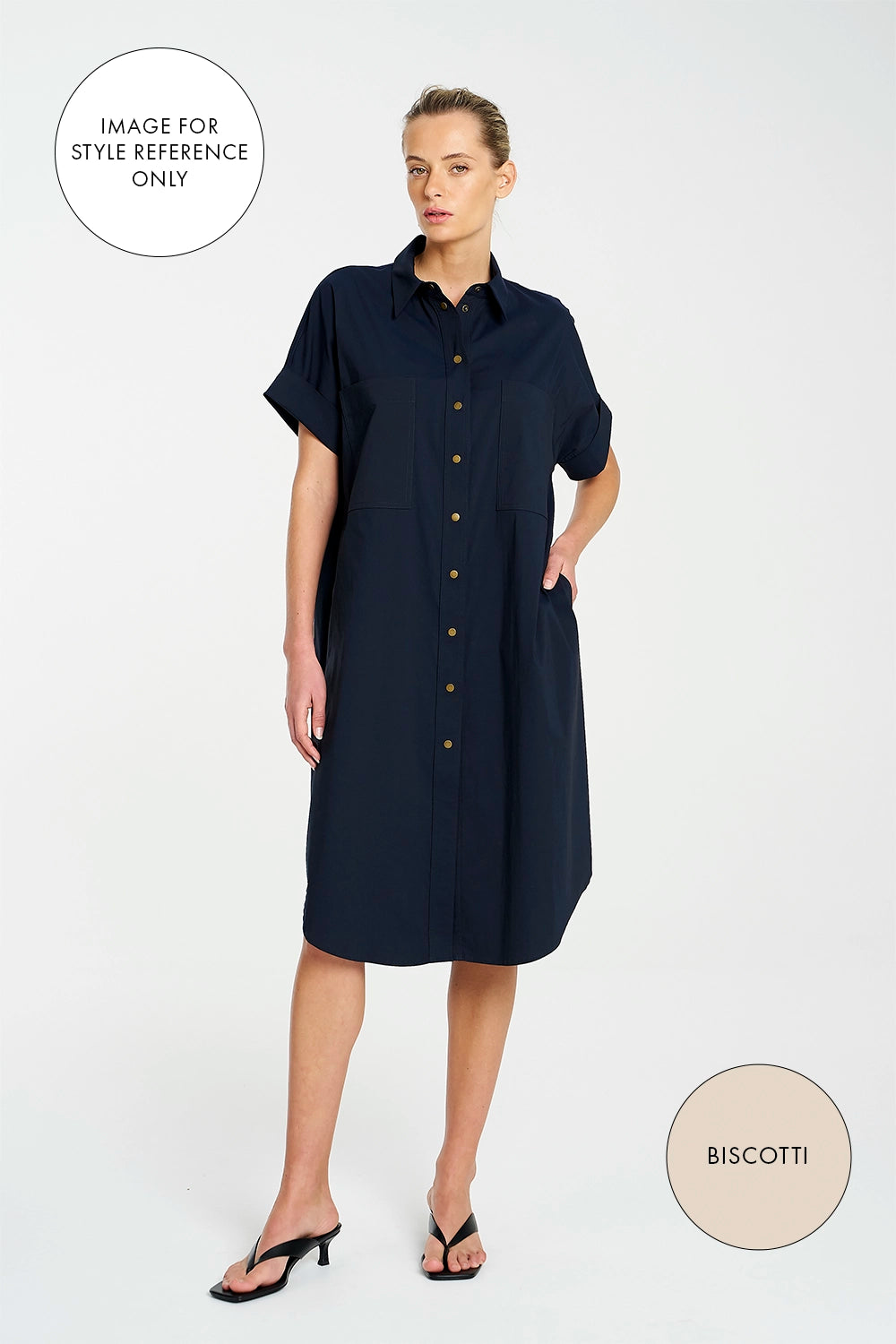 Mela Purdie Stud Shell Dress In Biscotti F65 3028